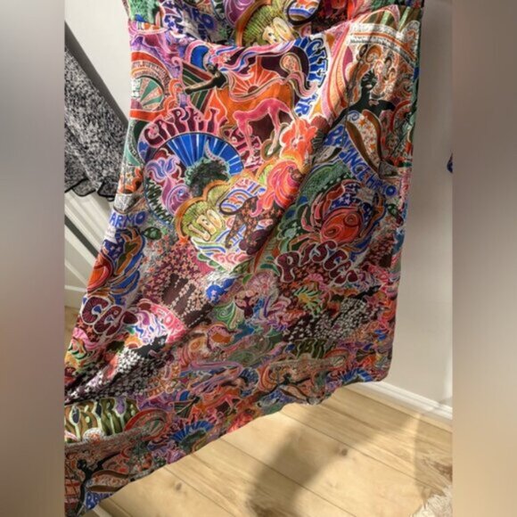 RARE ‼️ Tommy Hilfiger Women's Zendaya Dress Multi Colour- ZODIAC SIGN PRINT - Picture 12 of 16